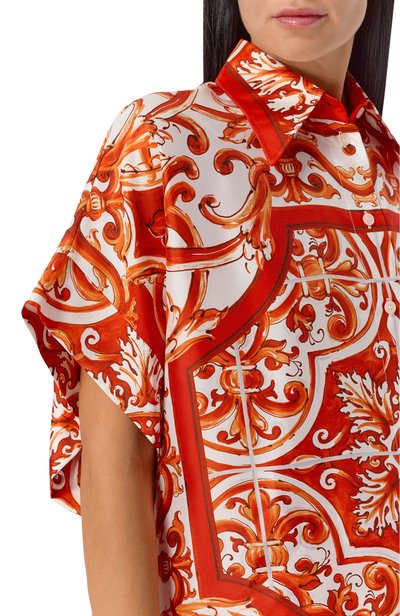 Шелковая рубашка DOLCE & GABBANA, арт. F5T52T/GDDRE, фото 5