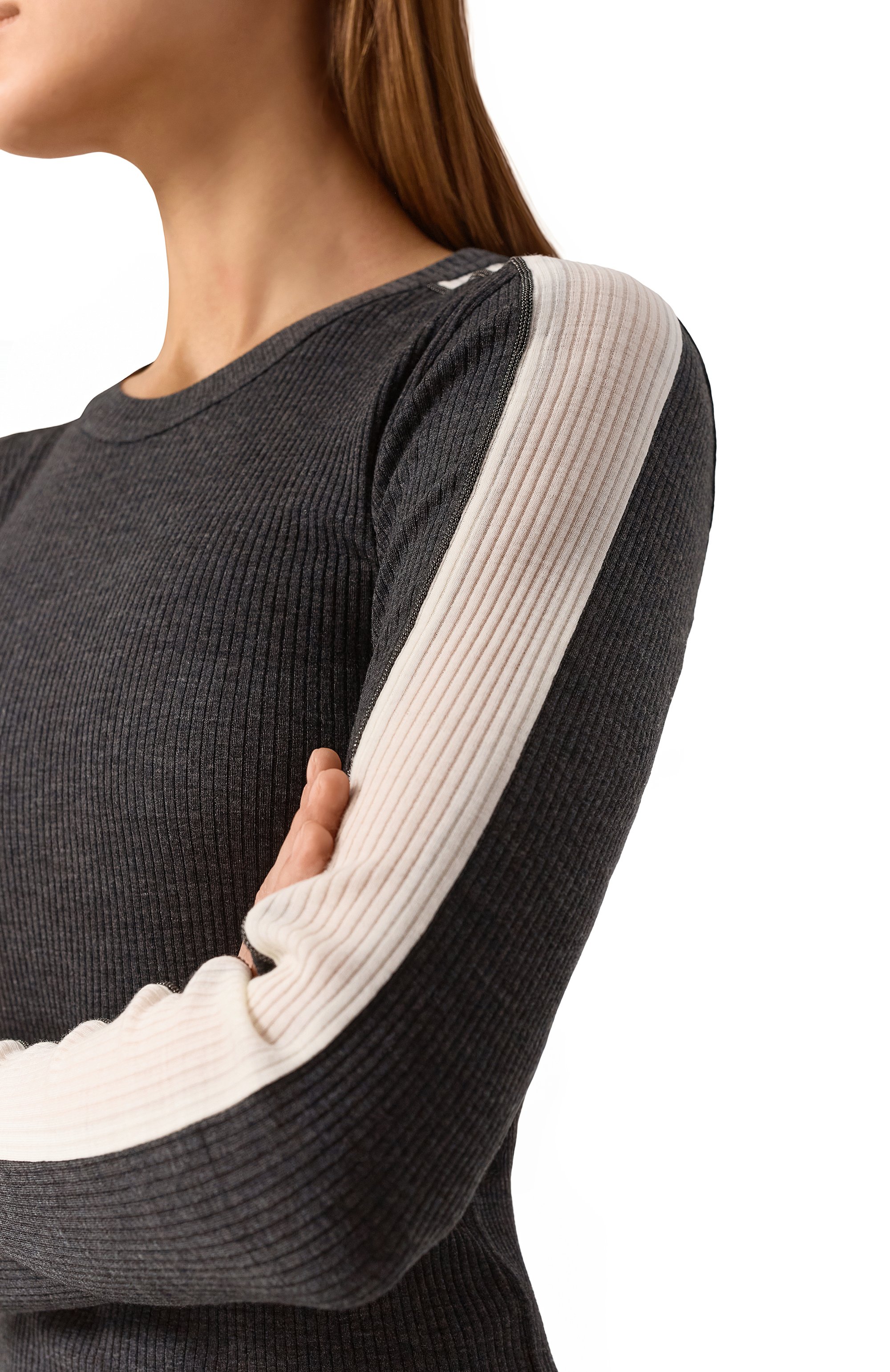 Шерстяной пуловер BRUNELLO CUCINELLI, арт. MD998VB500, фото 5