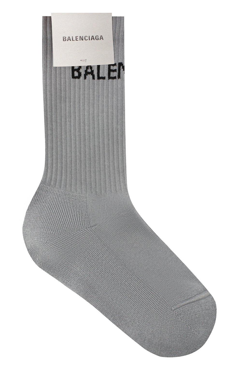 Хлопковые носки BALENCIAGA серого цвета по цене 11200 руб., арт. 540615/372B4, фото 1 Хлопковые носки BALENCIAGA, арт. 540615/372B4, фото 1