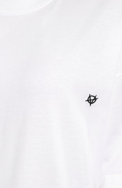 Хлопковая футболка VETEMENTS белого цвета по цене 38750 руб., арт. UAH20TR923/W, фото 5 Хлопковая футболка VETEMENTS, арт. UAH20TR923/W, фото 5