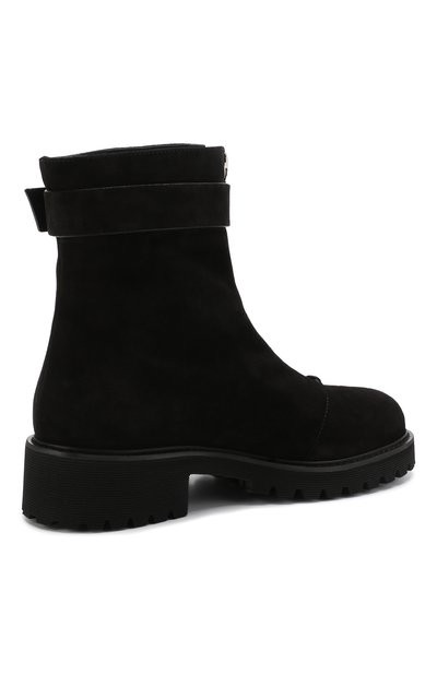 Замшевые ботинки с внутренней отделкой из меха кролика GIUSEPPE ZANOTTI DESIGN, арт. I870060/003, фото 4