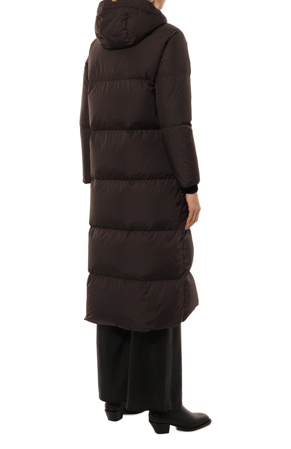Пуховик HERNO темно-коричневого цвета по цене 109500 руб., арт. PI001742D-RUS/12004, фото 4 Пуховик HERNO, арт. PI001742D-RUS/12004, фото 4