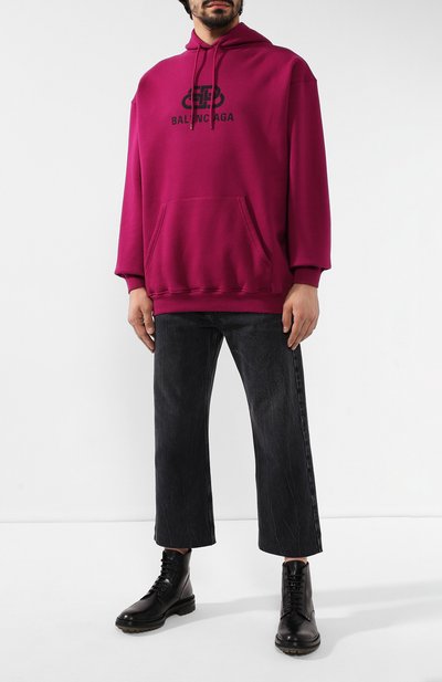 Хлопковое худи BALENCIAGA, арт. 570811/TGV74, фото 2