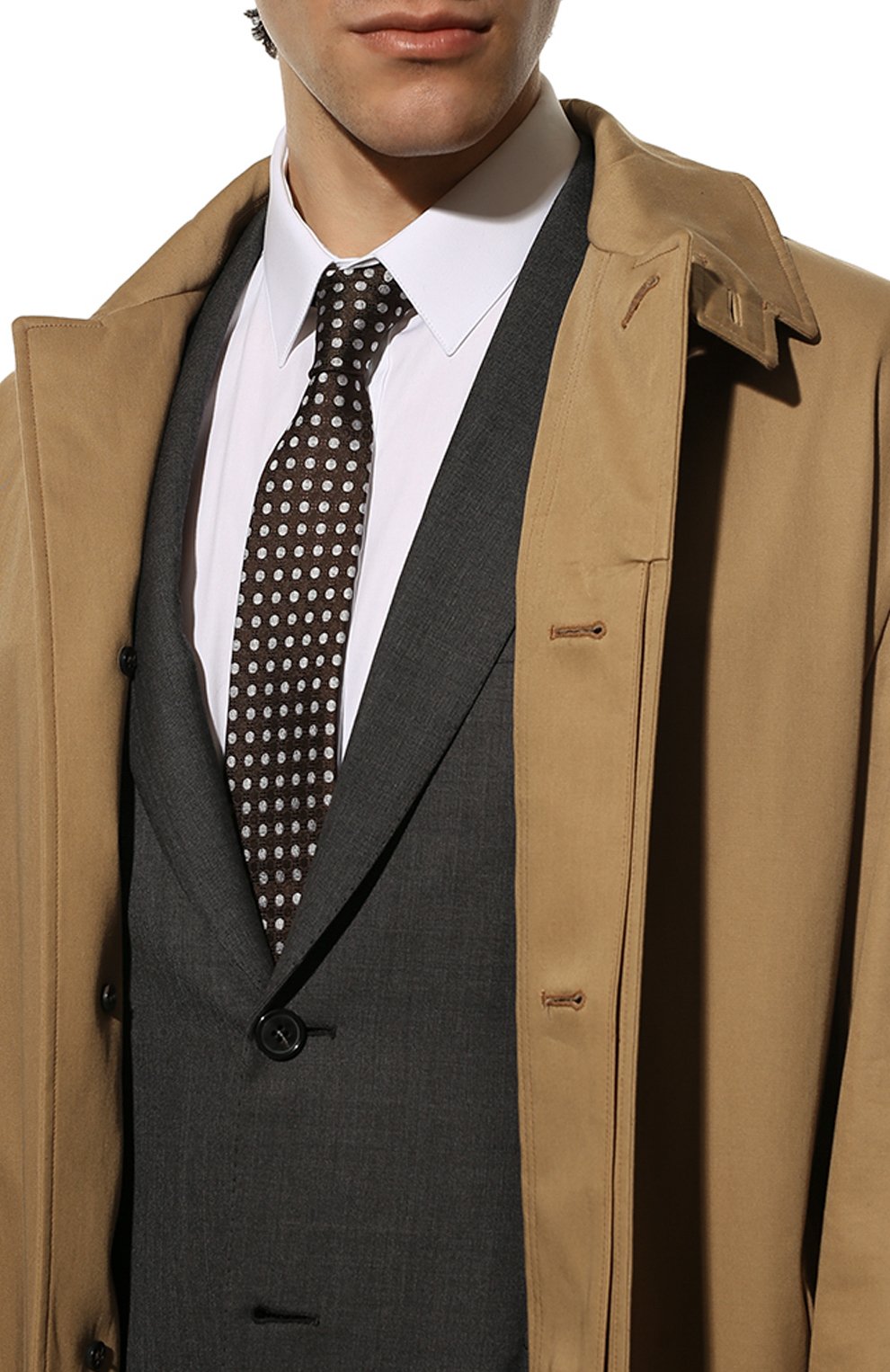Шелковый галстук LUIGI BORRELLI, арт. CR4502032/LC, фото 2