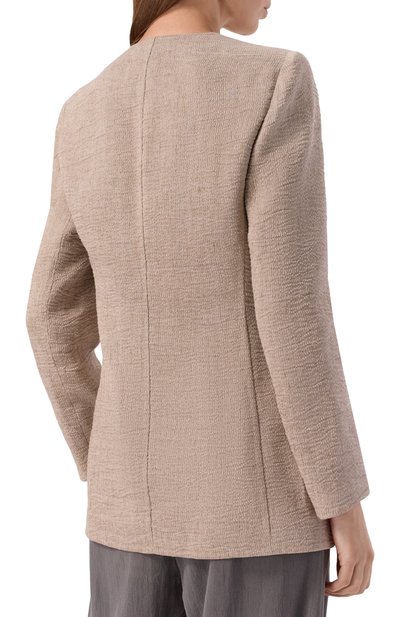 Жакет изо льна и вискозы GIORGIO ARMANI, арт. GW002778/TE20131, фото 4