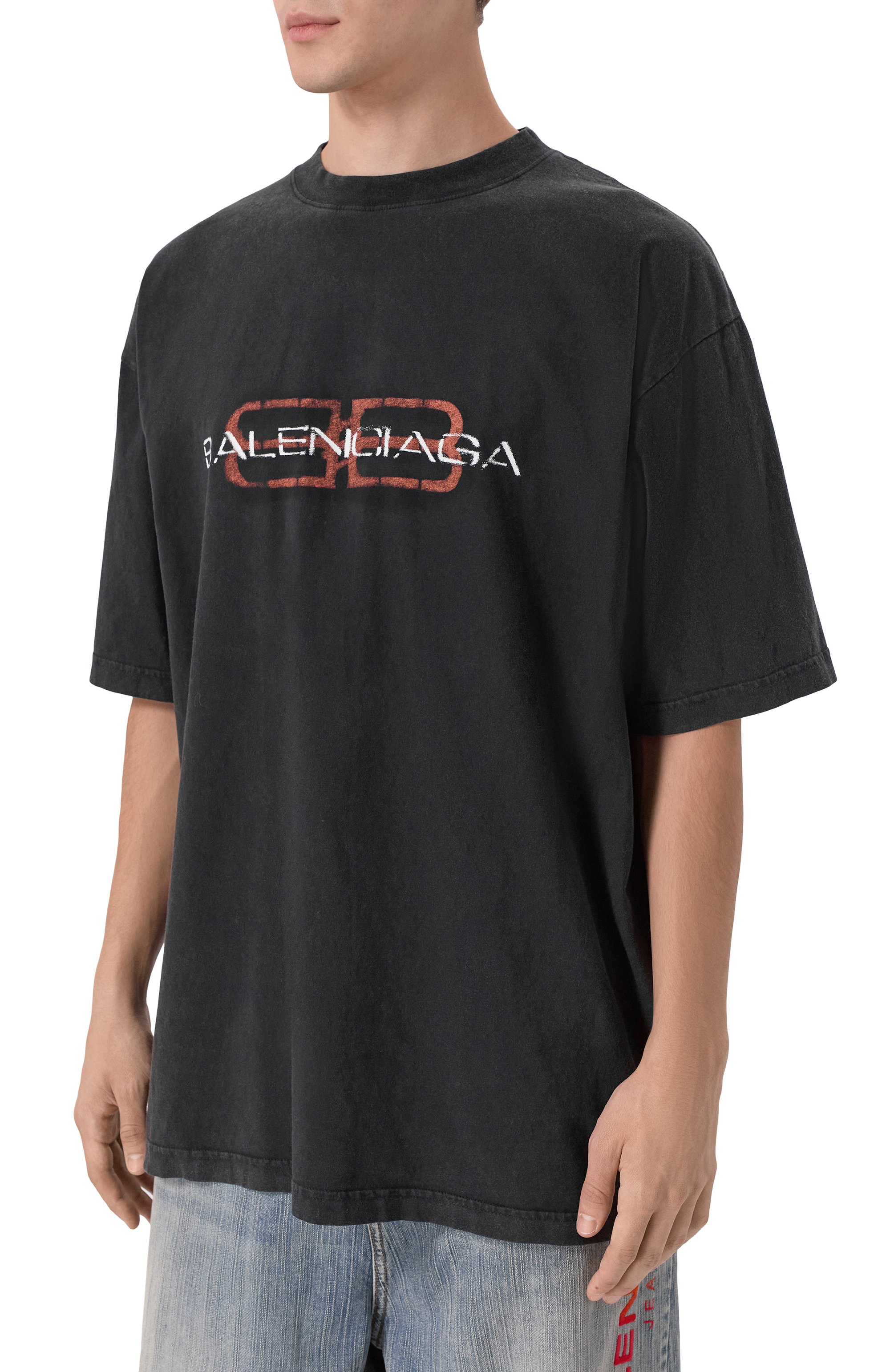 Хлопковая футболка BALENCIAGA, арт. 764235/TTVD6, фото 3