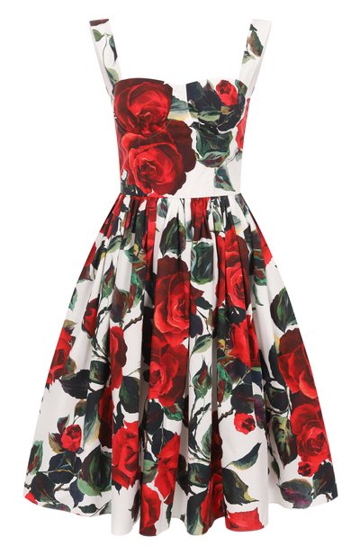 Женское хлопковое платье DOLCE & GABBANA, арт. F6ADLT/HS5S2