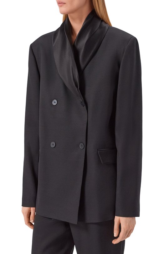 Жакет из вискозы и шерсти Loulou de Saison JIHA Чёрный  JIHA Фото 3