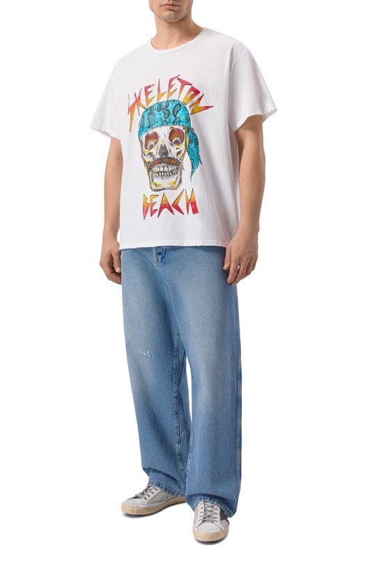 Хлопковая футболка Gallery Dept. SBM-10311/C0TT0N Белый  SBM-10311/C0TT0N Фото 2