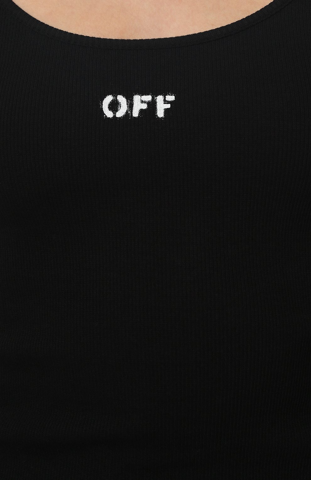 Хлопковая майка OFF-WHITE, арт. 0WAD072C99JER001, фото 5