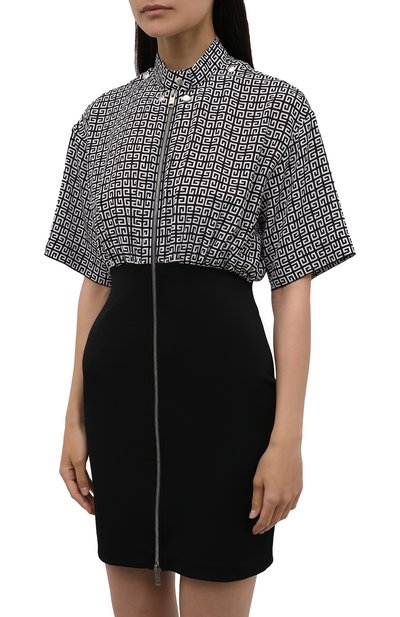 Шелковое платье GIVENCHY черно-белого цвета по цене 157000 руб., арт. BW215213UA, фото 3 Шелковое платье GIVENCHY, арт. BW215213UA, фото 3