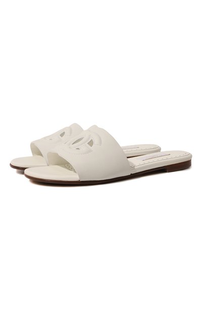 Кожаные шлепанцы DOLCE & GABBANA, арт. D11032/A1735/29-36