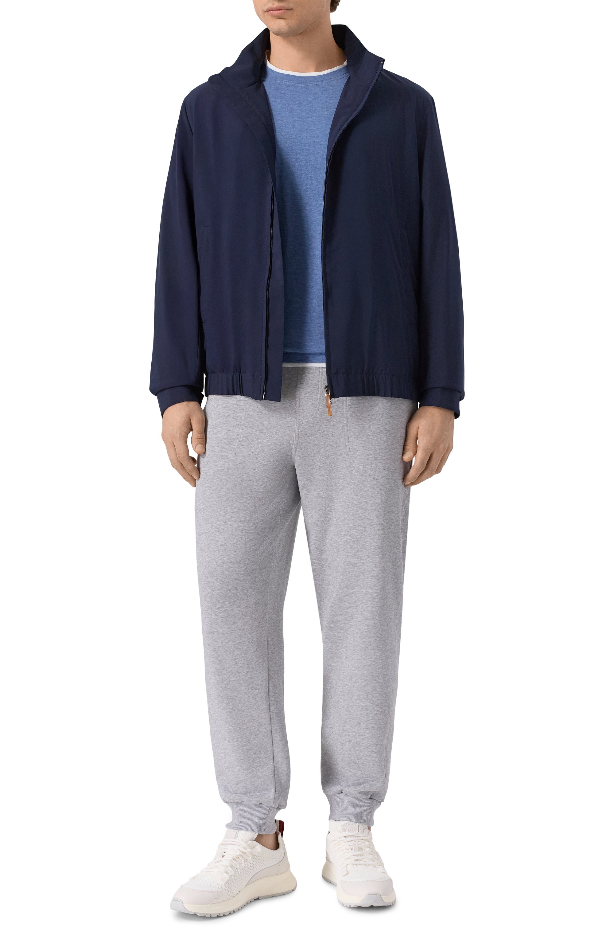 Хлопковая футболка FEDELI, арт. TU000200/JERSEY MELANGE, фото 2