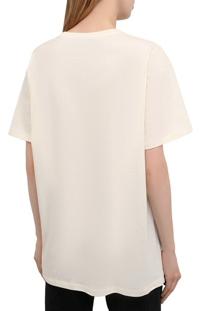Хлопковая футболка GUCCI, арт. 615044/XJCKY, фото 4
