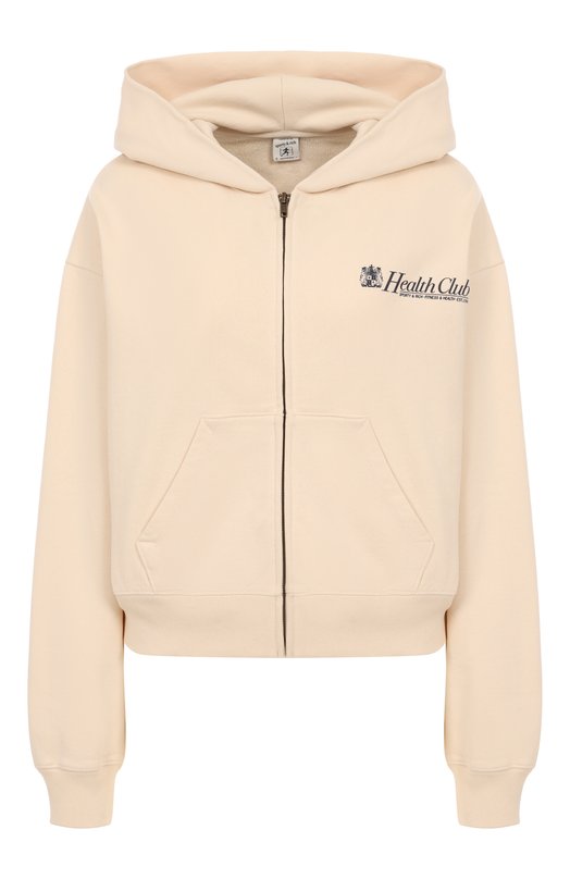 Хлопковая толстовка Sporty and Rich ST068620080CR01 Кремовый  ST068620080CR01