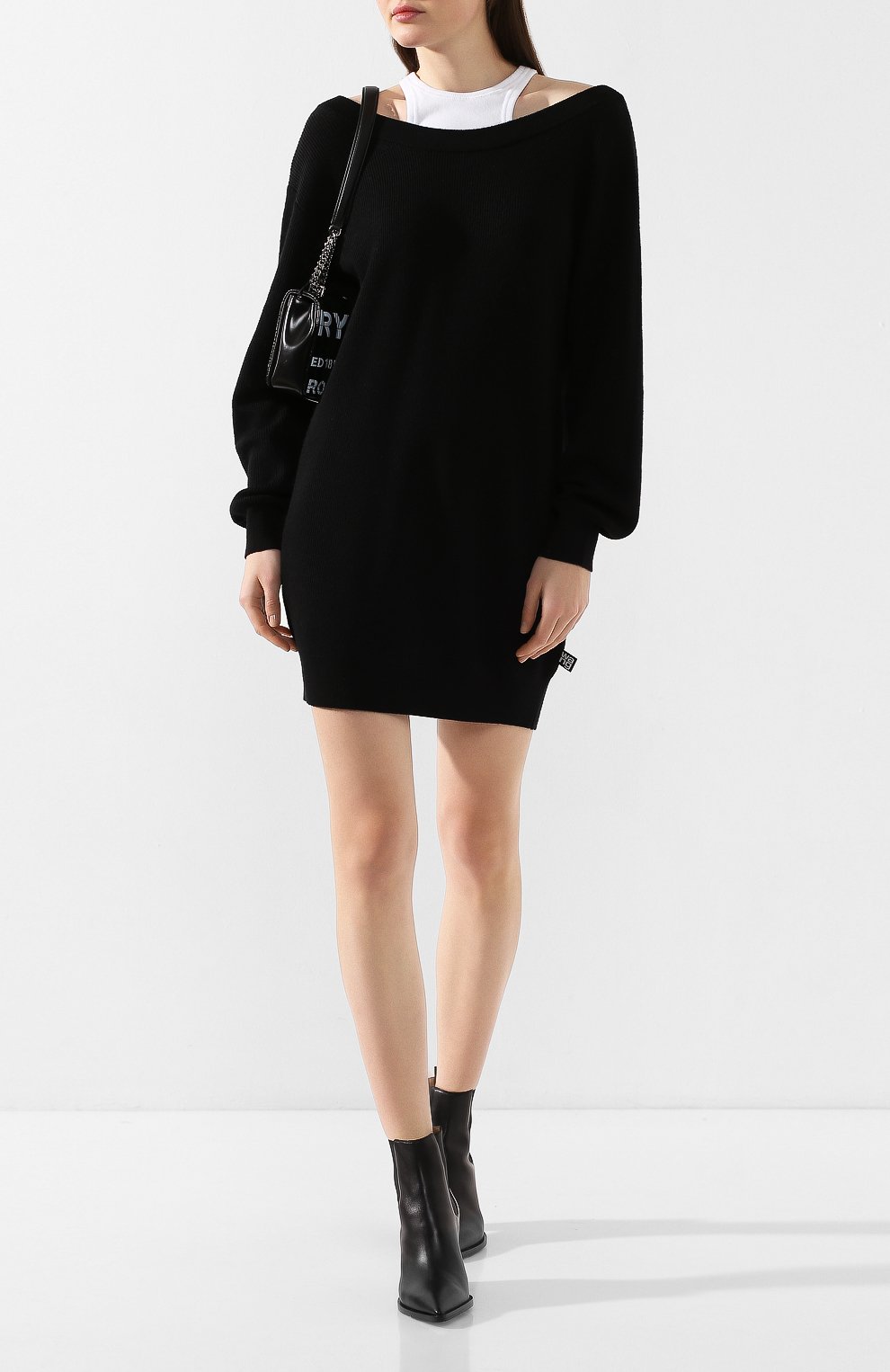 Шерстяное платье ALEXANDERWANG.T черного цвета по цене 55950 руб., арт. 4KC1206012, фото 2 Шерстяное платье ALEXANDERWANG.T, арт. 4KC1206012, фото 2