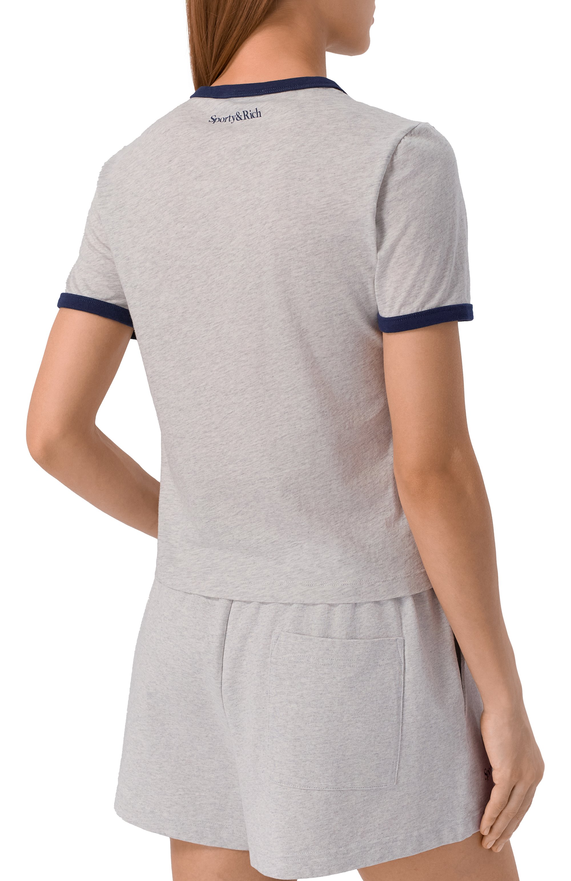 Хлопковая футболка sporty & rich x ucla SPORTY AND RICH, арт. T0073615639GY03, фото 4