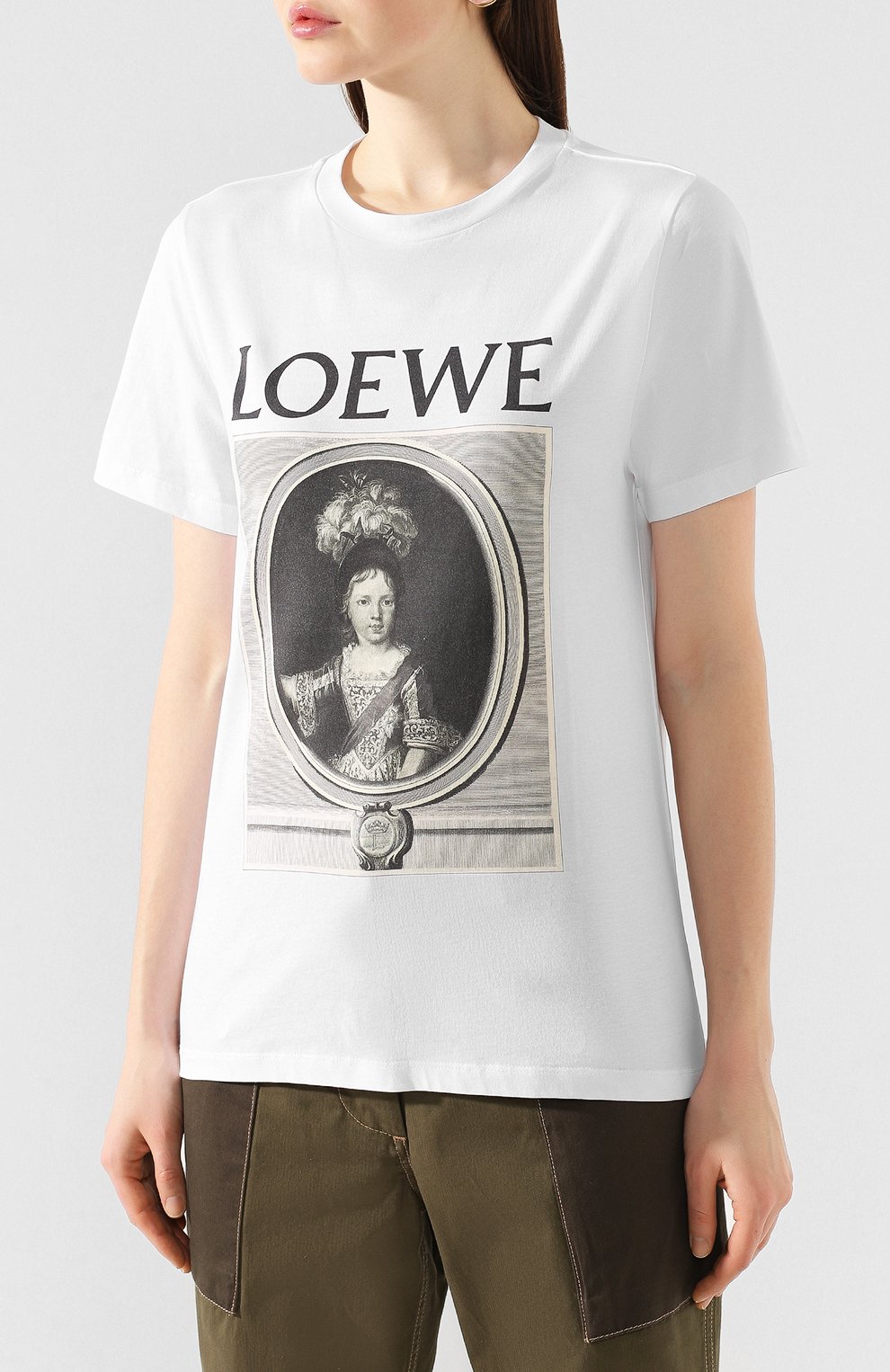 Хлопковая футболка LOEWE, арт. S6109660PC, фото 3
