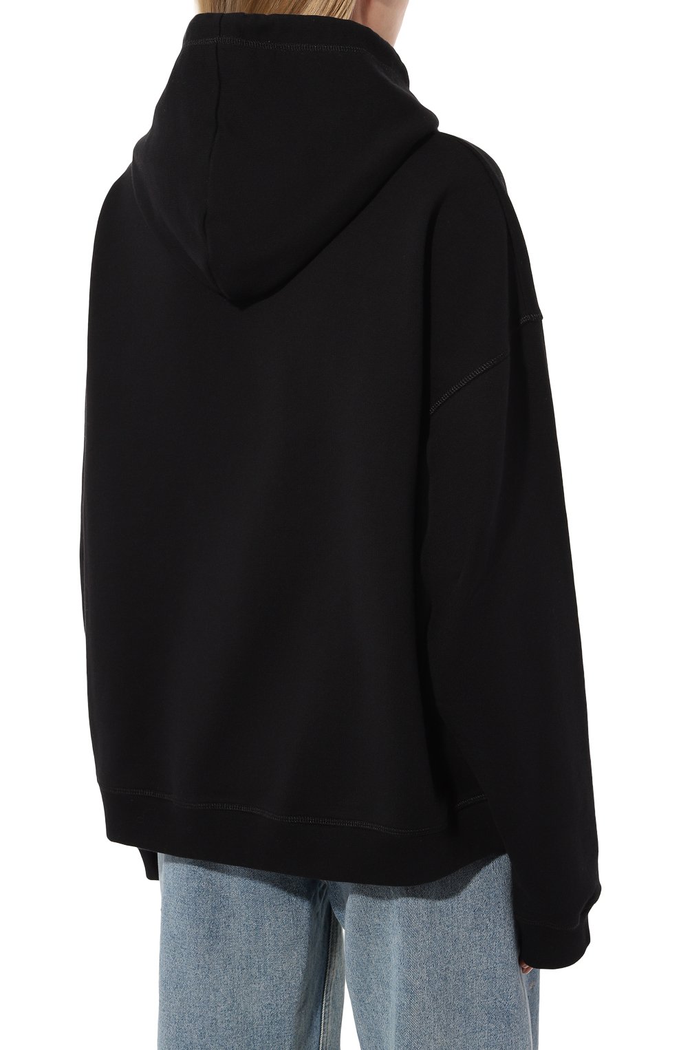 Хлопковое худи DSQUARED2 черного цвета по цене 42350 руб., арт. S75GU0522/S25551, фото 4 Хлопковое худи DSQUARED2, арт. S75GU0522/S25551, фото 4