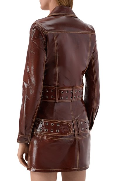 Кожаная куртка DIESEL коричневого цвета по цене 89950 руб., арт. A22167/0SIBQ, фото 4 Кожаная куртка DIESEL, арт. A22167/0SIBQ, фото 4
