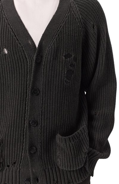 Хлопковый кардиган AN OTHER DATE черного цвета по цене 41950 руб., арт. S25MA0DCA198, фото 5 Хлопковый кардиган AN OTHER DATE, арт. S25MA0DCA198, фото 5