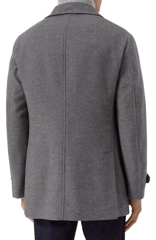 Кашемировое пальто Brunello Cucinelli MT4017043 Серый  MT4017043 Фото 4
