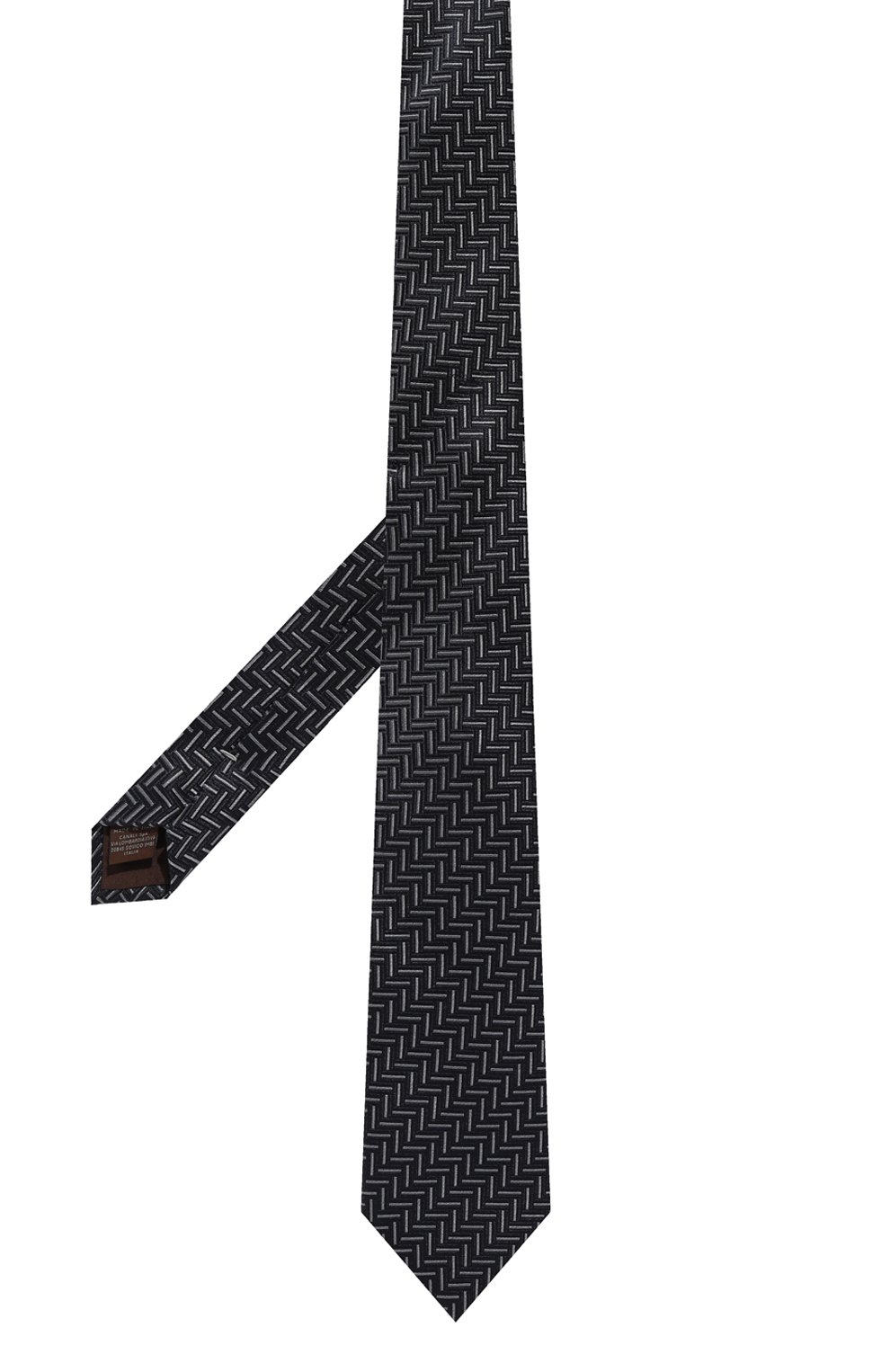 Галстук из шелка и хлопка CANALI, арт. 18/HJ03876, фото 3