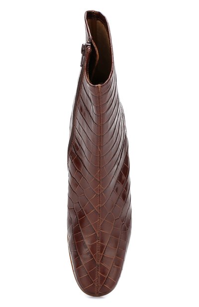 Кожаные ботильоны sofia BY FAR, арт. S0FIA/CR0C0 EMB0SSED LEATHER, фото 5