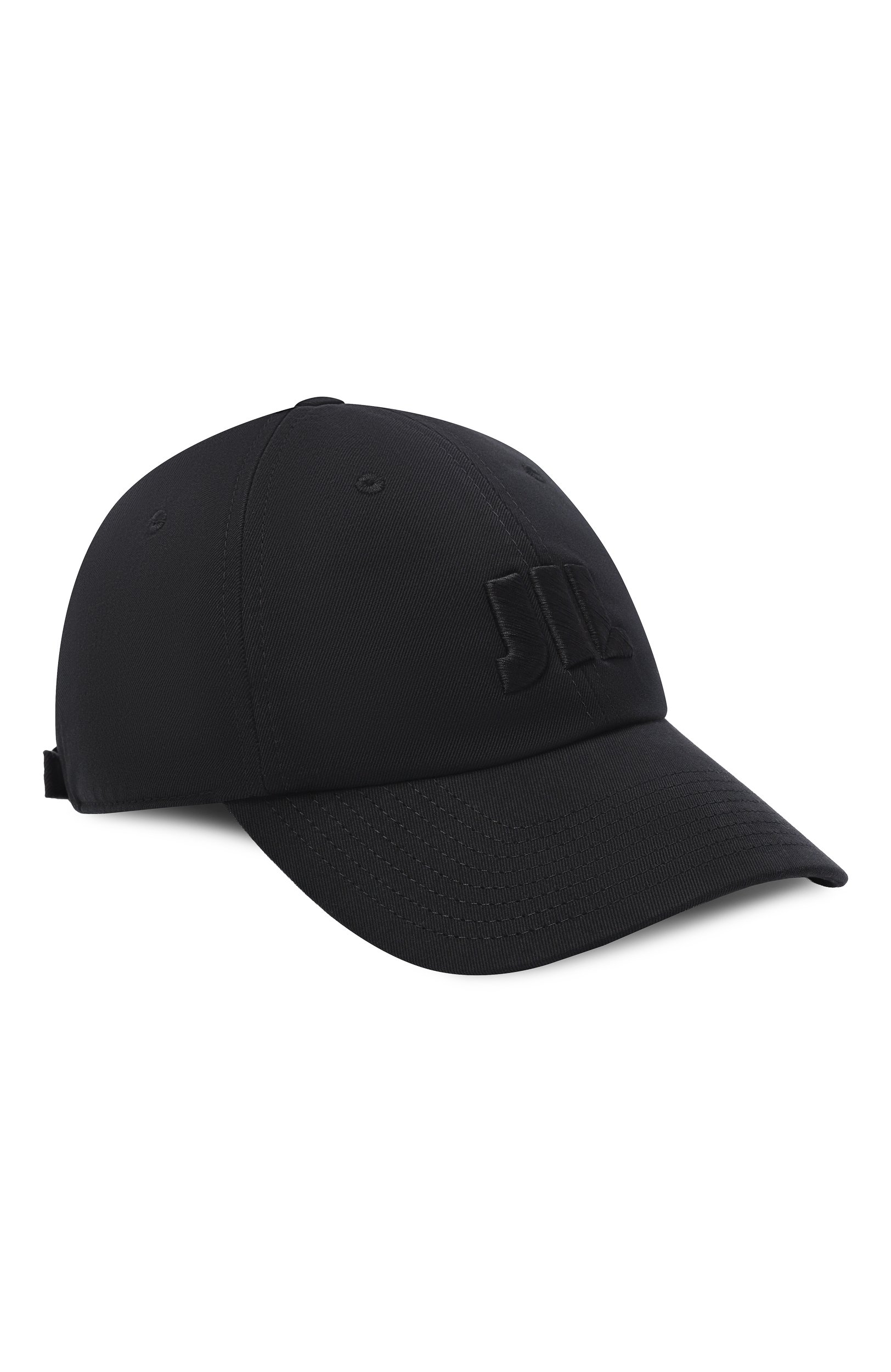 Хлопковая бейсболка JIL SANDER черного цвета по цене 35500 руб., арт. J02TC0113/J45349, фото 1 Хлопковая бейсболка JIL SANDER, арт. J02TC0113/J45349, фото 1