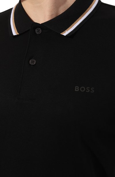 Хлопковое поло BOSS, арт. 50469360, фото 5