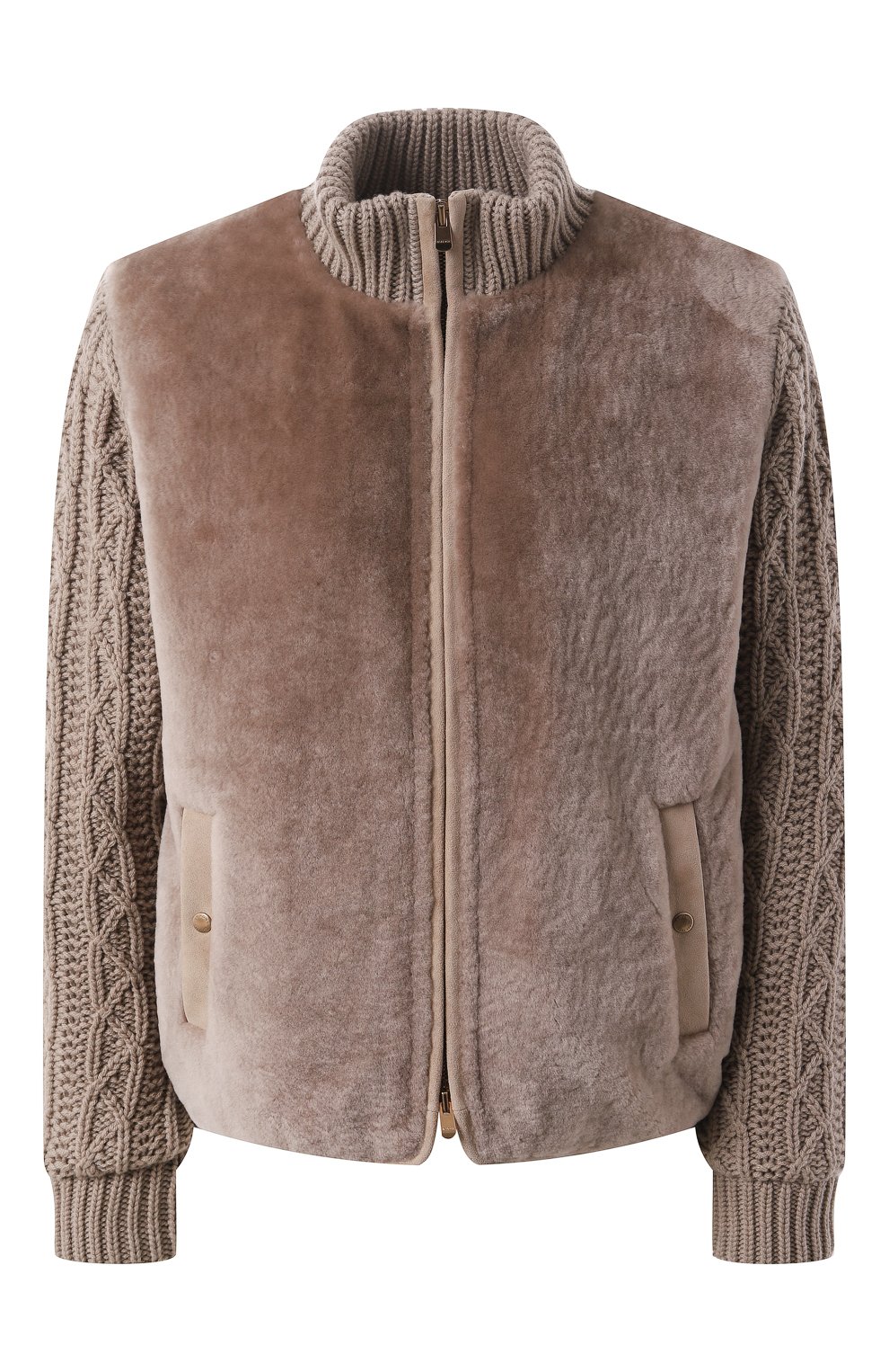 Комбинированный бомбер AGNONA, арт. KH08028E/7K03PLE, фото 1