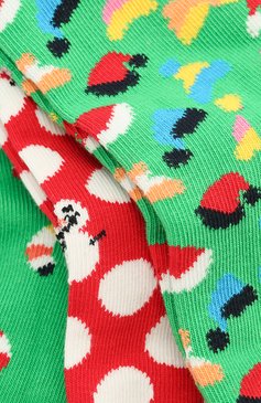 Детские комплект из 3 пар носков HAPPY SOCKS разноцветного цвета, арт. XKID08 | Фото 2 (Материал: Текстиль, Хлопок)