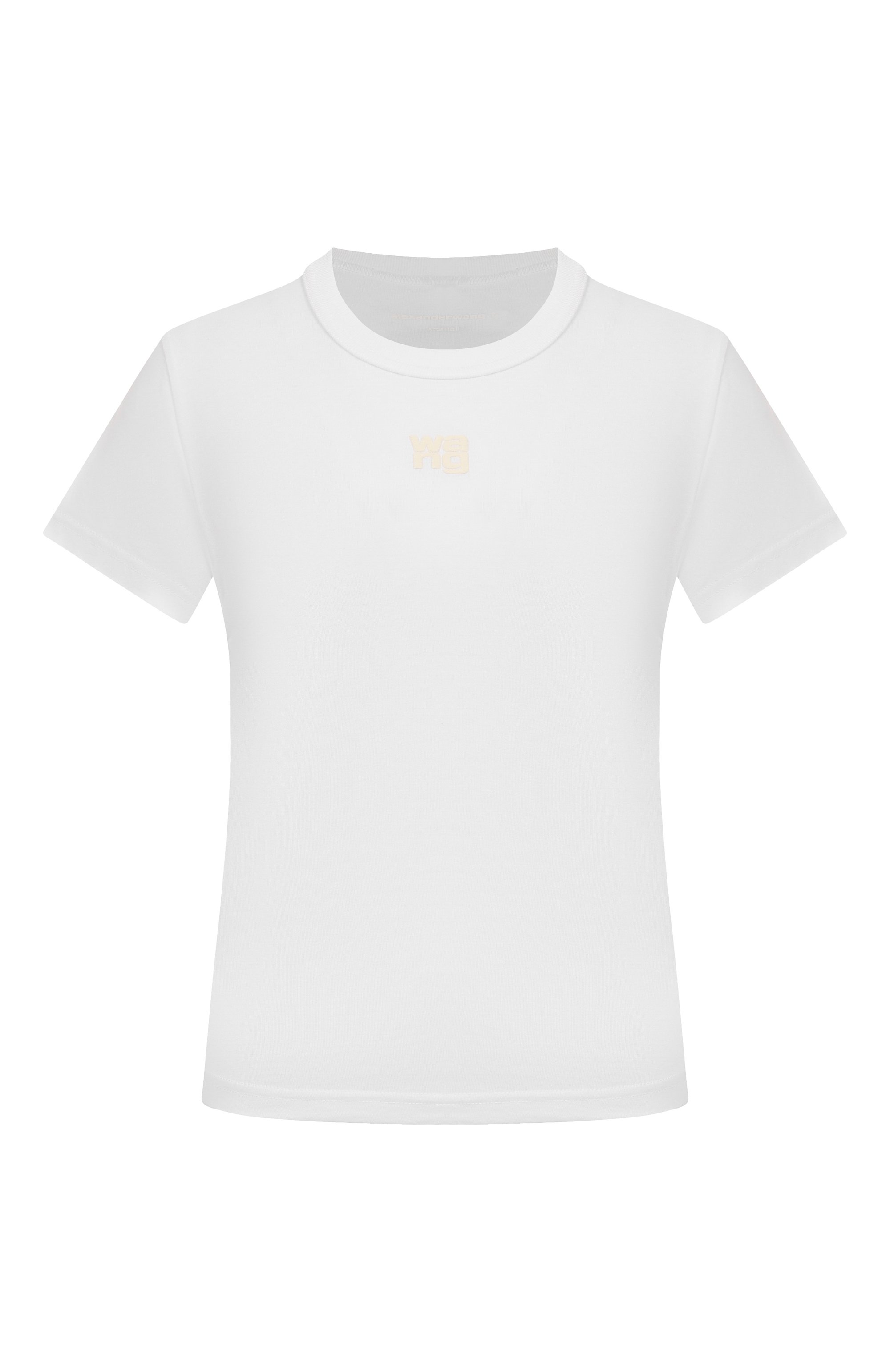 Хлопковая футболка ALEXANDERWANG.T белого цвета по цене 32850 руб., арт. 4CC3241521, фото 1 Хлопковая футболка ALEXANDERWANG.T, арт. 4CC3241521, фото 1