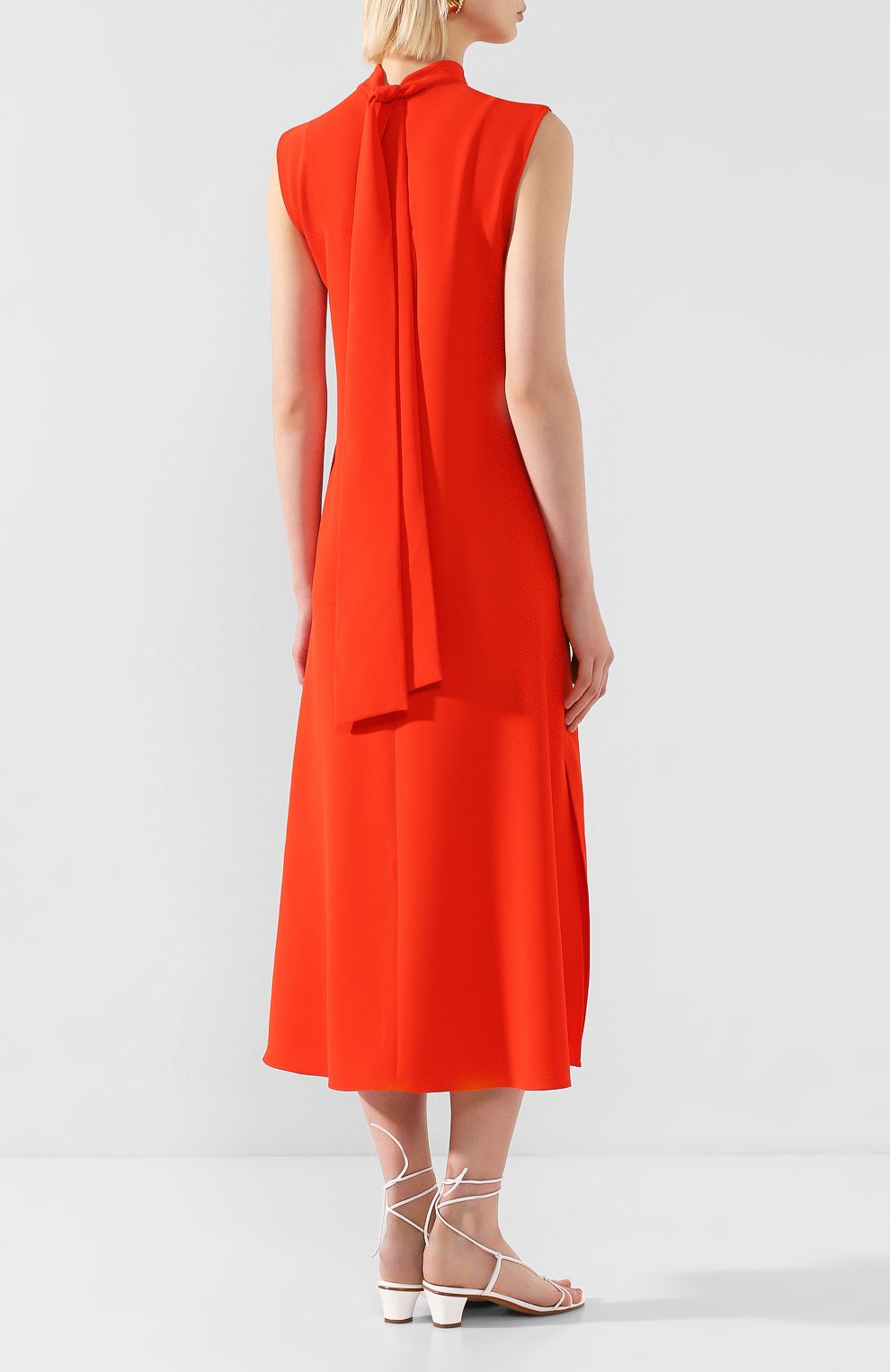 Платье VICTORIA, VICTORIA BECKHAM красного цвета по цене 47350 руб., арт. 2120WDR000840A, фото 4 Платье VICTORIA, VICTORIA BECKHAM, арт. 2120WDR000840A, фото 4