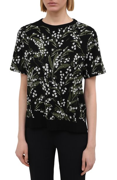 Топ из хлопка и вискозы REDVALENTINO разноцветного цвета по цене 44600 руб., арт. VR3KC06P/5NA, фото 3 Топ из хлопка и вискозы REDVALENTINO, арт. VR3KC06P/5NA, фото 3