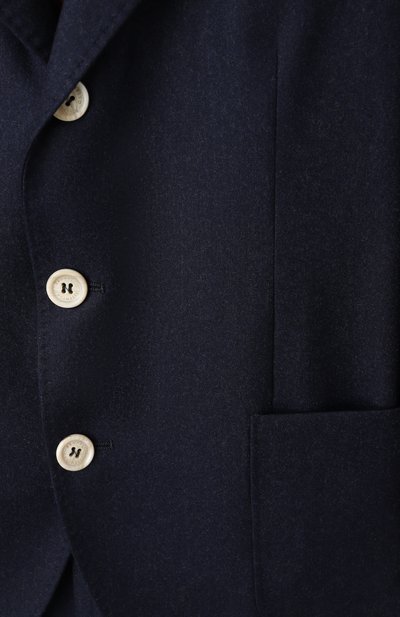 Шерстяной пиджак BRUNELLO CUCINELLI темно-синего цвета по цене 96800 руб., арт. BE226K729B, фото 3 Шерстяной пиджак BRUNELLO CUCINELLI, арт. BE226K729B, фото 3