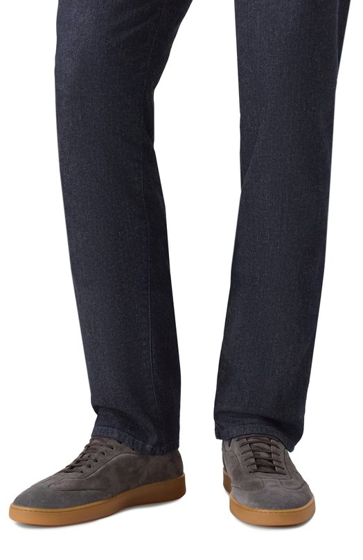 Замшевые кеды Stitching Kiton USSA335N0127904 Серый  USSA335N0127904 Фото 3