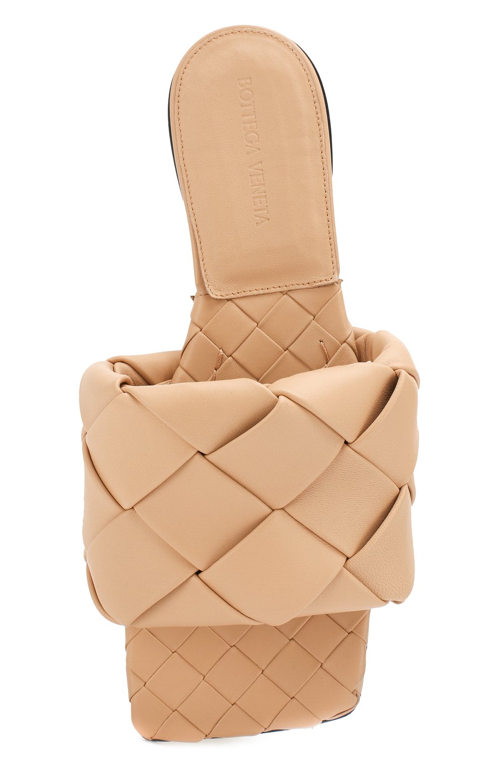 Кожаные шлепанцы BOTTEGA VENETA бежевого цвета по цене 104000 руб., арт. 608853/VBSS0, фото 5 Кожаные шлепанцы BOTTEGA VENETA, арт. 608853/VBSS0, фото 5