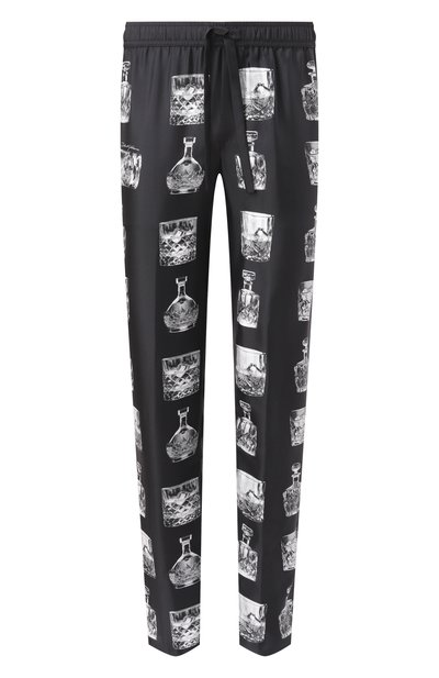 Мужские шелковые домашние брюки DOLCE & GABBANA, арт. GVCRAT/HI1V0