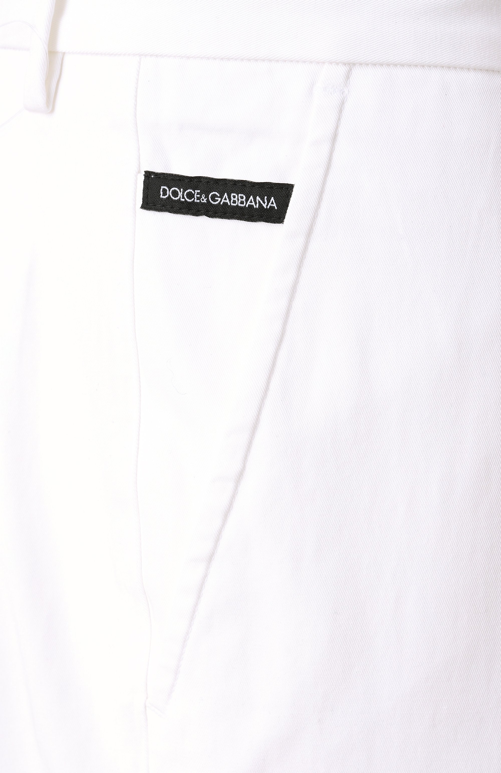 Хлопковые брюки DOLCE & GABBANA, арт. GVB6ET/FUFMJ, фото 6