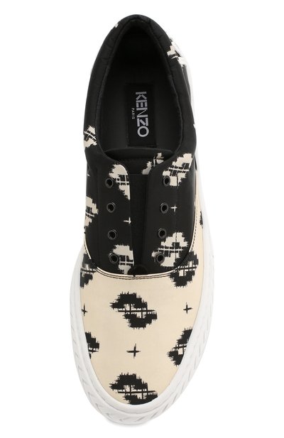 Текстильные кеды k-skate KENZO черного цвета по цене 32450 руб., арт. FA55SN260F78, фото 5 Текстильные кеды k-skate KENZO, арт. FA55SN260F78, фото 5