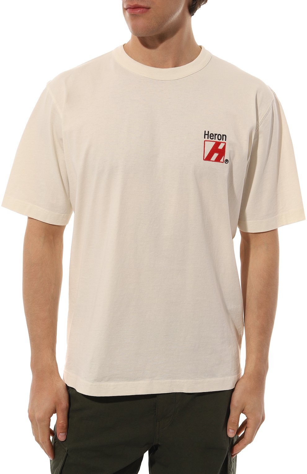 Хлопковая футболка HERON PRESTON, арт. HMAA032F22JER010, фото 3