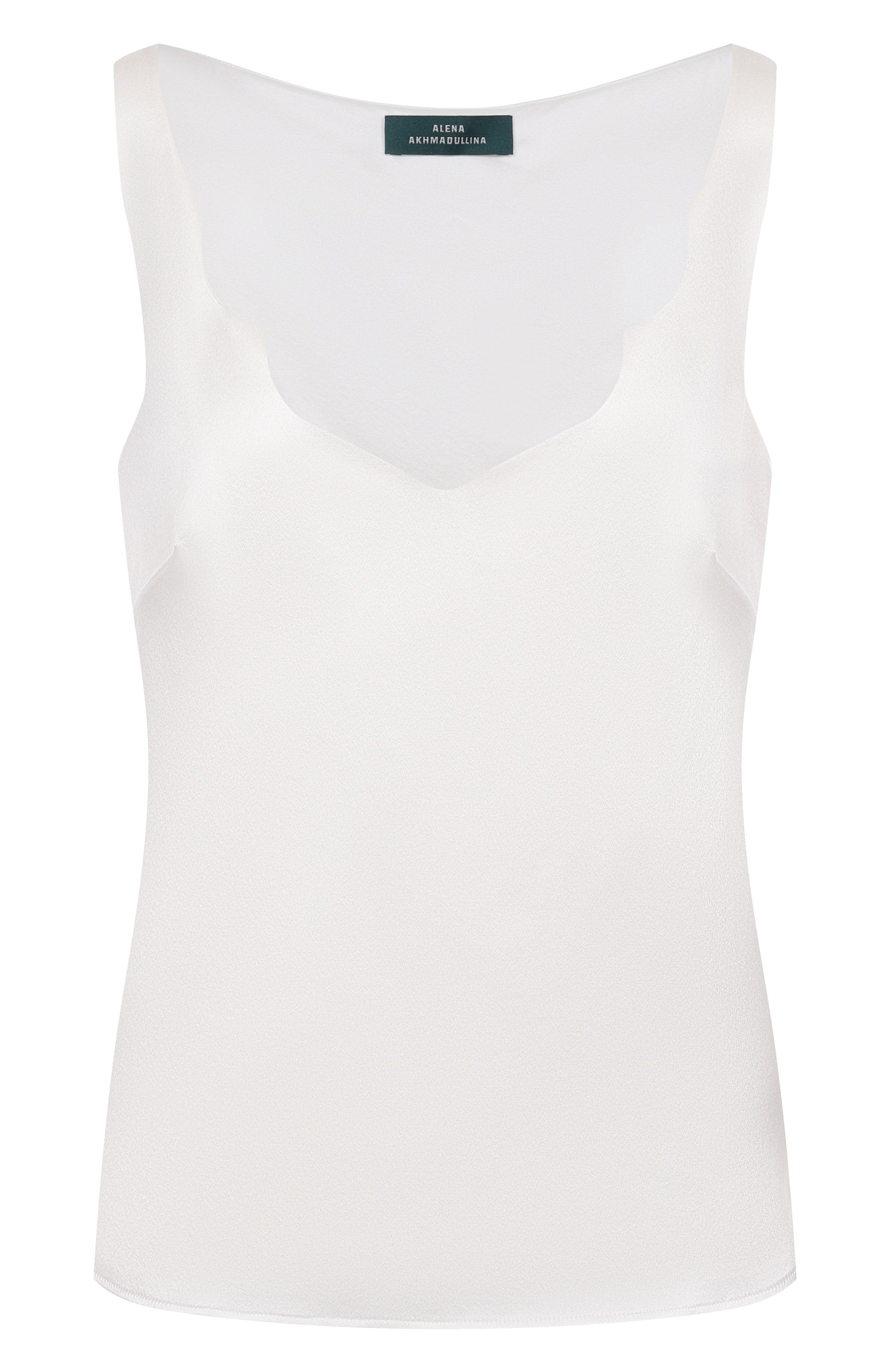 Шелковый топ AKHMADULLINA белого цвета по цене 59900 руб., арт. 1125.2TP711.1/S003, фото 1 Шелковый топ AKHMADULLINA, арт. 1125.2TP711.1/S003, фото 1
