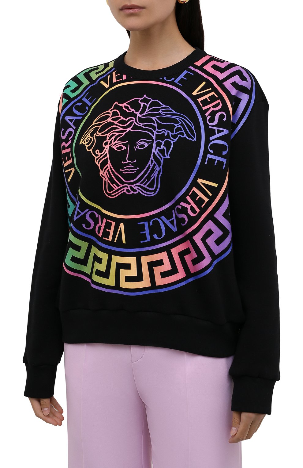 Хлопковый свитшот VERSACE, арт. 1001574/1A01174, фото 3