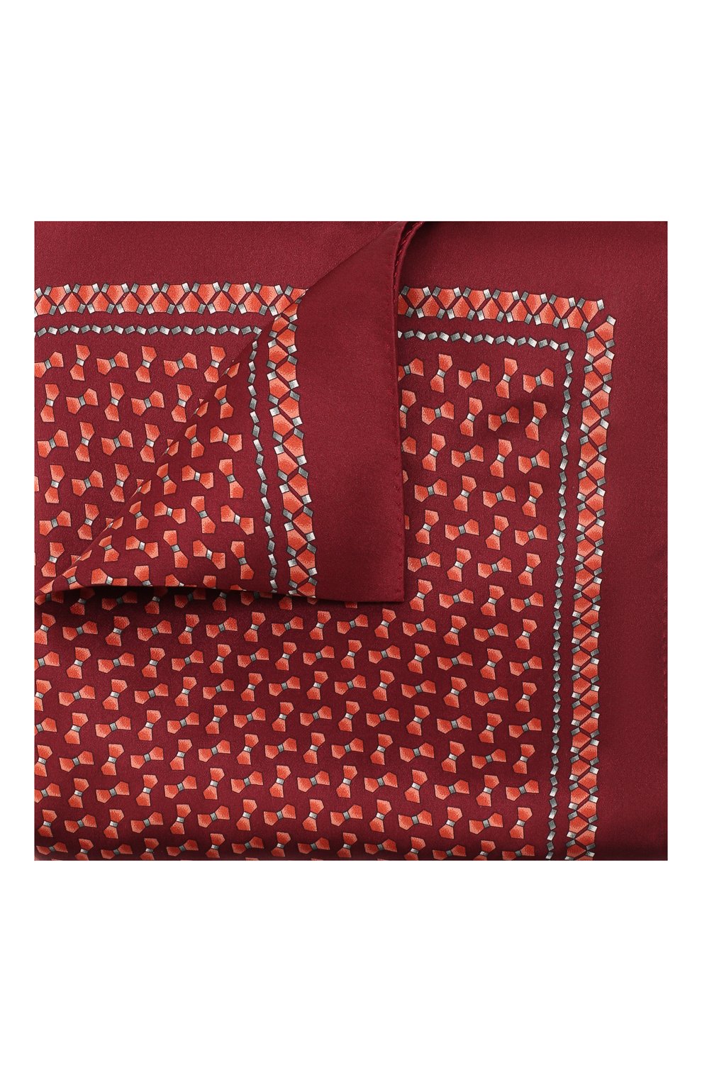 Комплект из галстука и платка LANVIN бордового цвета по цене 14650 руб., арт. 4200/TIE SET, фото 4 Комплект из галстука и платка LANVIN, арт. 4200/TIE SET, фото 4