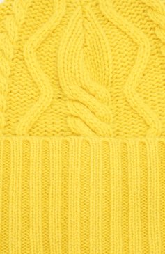 Женская кашемировая шапка FTC желтого цвета, арт. 770-0020 | Фото 3 (Материал: Текстиль, Кашемир, Шерсть)
