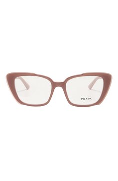 Женские оправа PRADA розового цвета, арт. 01YV-07V101 | Фото 3 (Нос: Не проставлено; Региональные ограничения белый список (Axapta Mercury): Не проставлено; Материал: Пластик; Тип очков: Оправа; Оптика Гендер: оптика-женское; Очки форма: Квадратные)