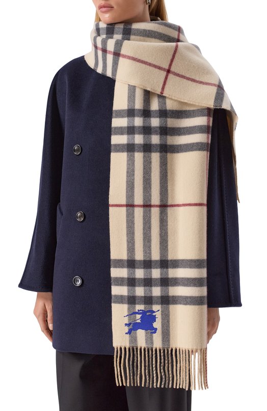 Кашемировый шарф Burberry 8095224 Белый  8095224 Фото 2