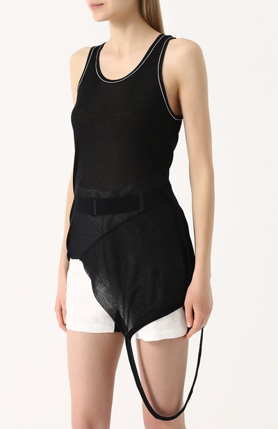 Топ асимметричного кроя с круглым вырезом ANN DEMEULEMEESTER, арт. 1801-2410-P-226-099, фото 3
