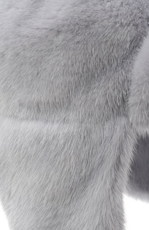 Меховая шапка-ушанка Френки из норки FurLand 0217500110281600000 Голубой  0217500110281600000 Фото 3